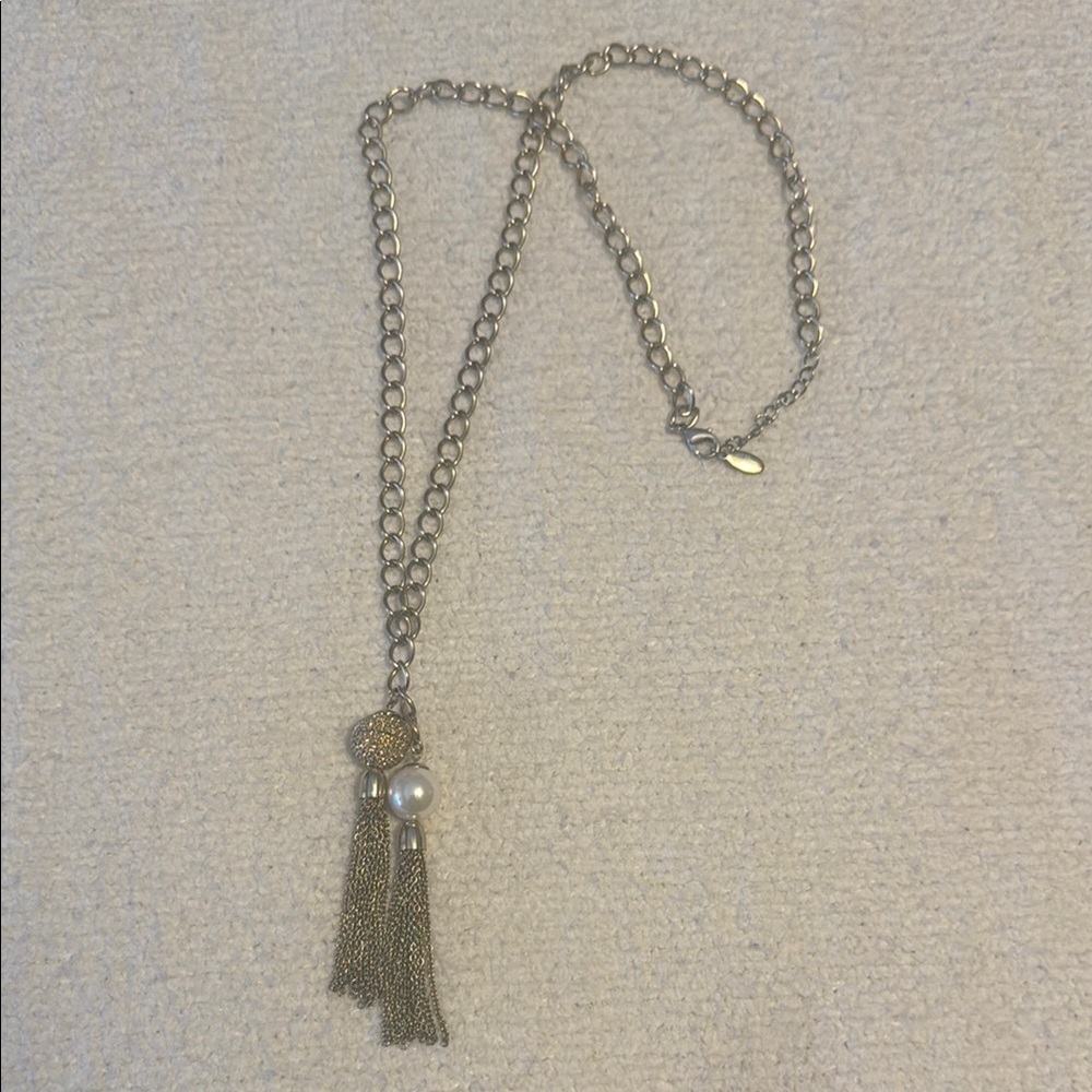 Ann Taylor Elegant Tassel Necklace